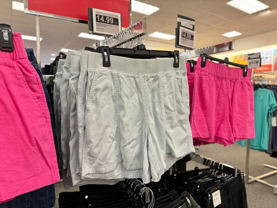 Sonoma Goods For Life Comfort Waist Women's Shorts on a rack at Kohls