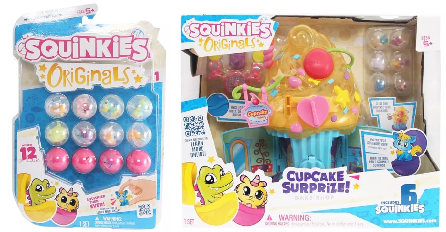two Squinkies playsets