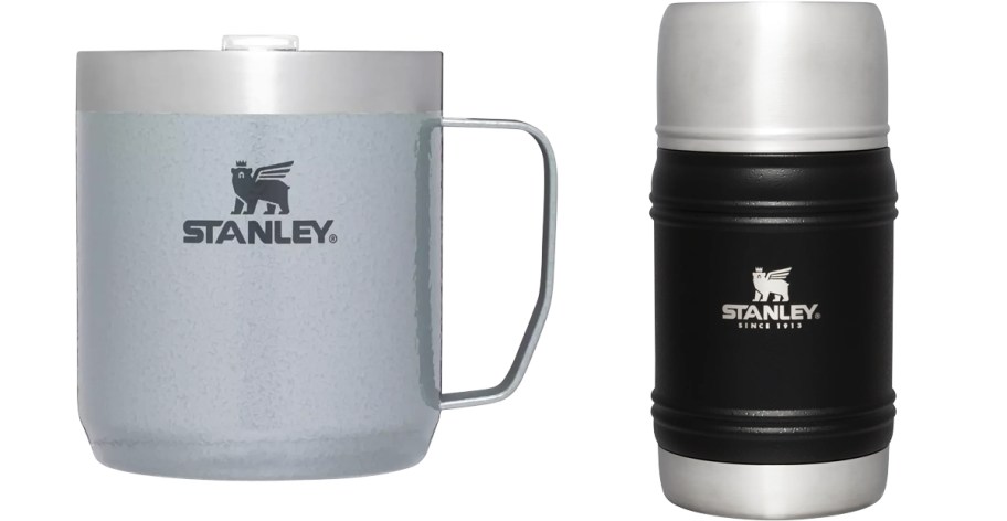 stanley mug and food jar