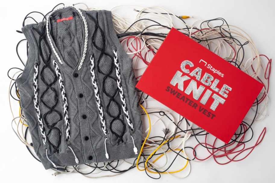 Staples Cable Knit Sweater giveaway