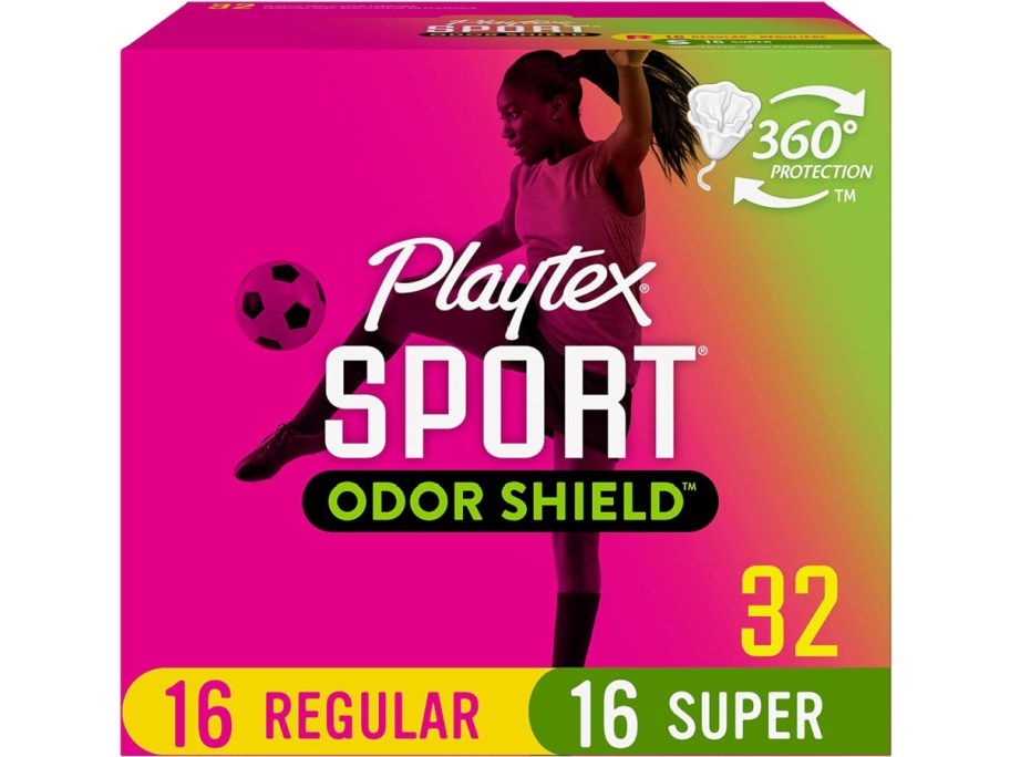 Stock image of Playtex Sport Odor Shield Tampons Multipack 32 Count