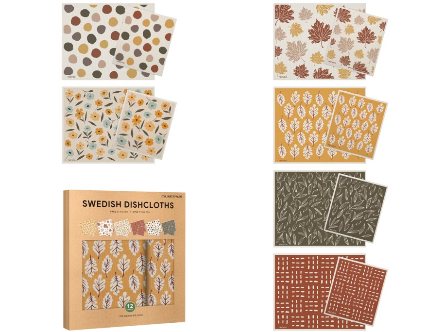 Swedish dish cloth 12 pieces set