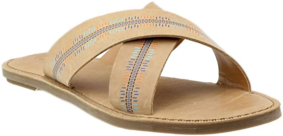 TOMS Viv Geometric Embossed Flat Sandals