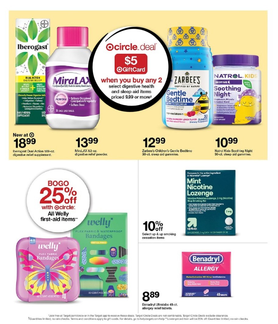 page from Target ad