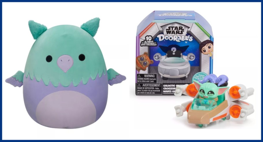 squishmallow and star wars toy