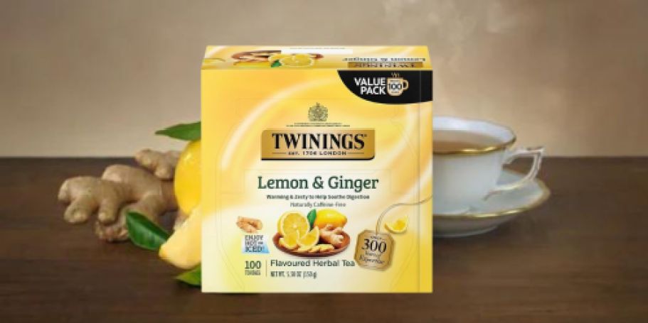 Twinings Lemon & Ginger Herbal Tea 100-Count Just $8.38 Shipped on Amazon (Reg. $15)