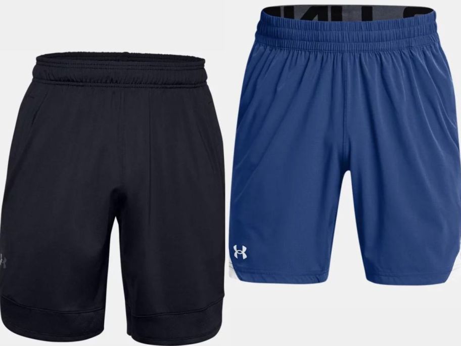 Stock images of 2 pairs of Under Armour Men's Shorts