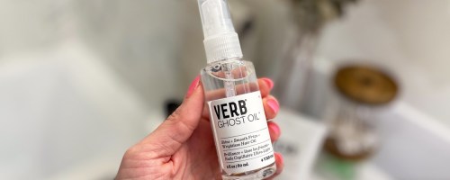 hand holding a bottle of Verb Ghost Oil