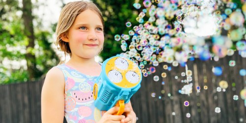 Viral Bubble Blaster w/ LED Lights Only $18 on Amazon (Makes 10,000 Bubbles Per Minute!)