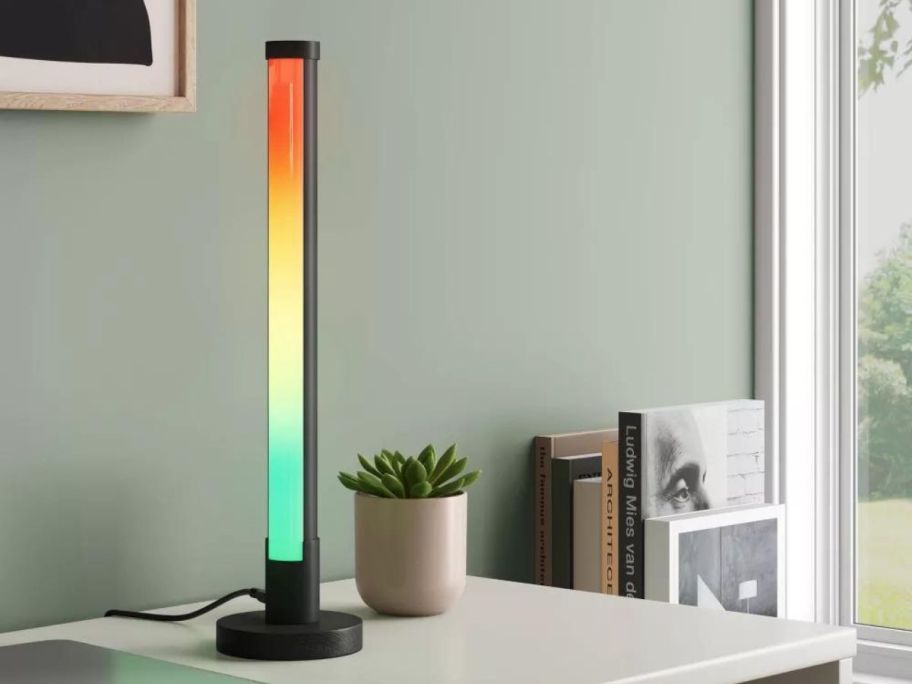 Wall Washer Table Lamp with Color Changing Lights and Remote