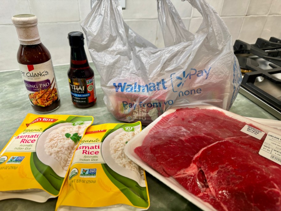 A Walmart Plus grocery delivery order made using the new recipe library and portal