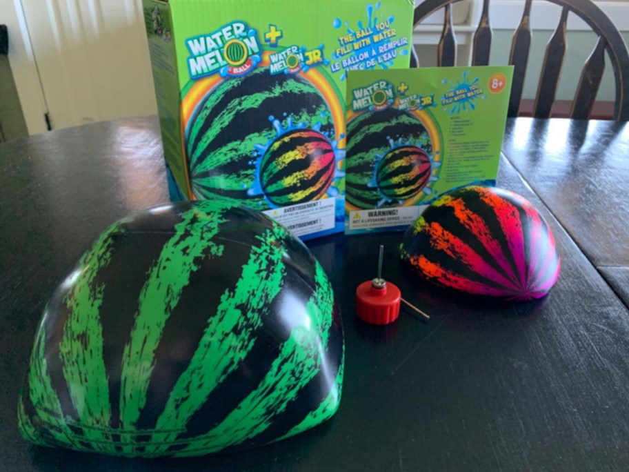 Watermelon-ball-in-two-different-sizes