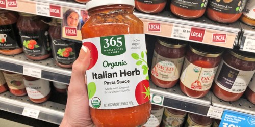 Whole Foods Market Organic Pasta Sauce 25oz Jar Only $1.96 Shipped on Amazon
