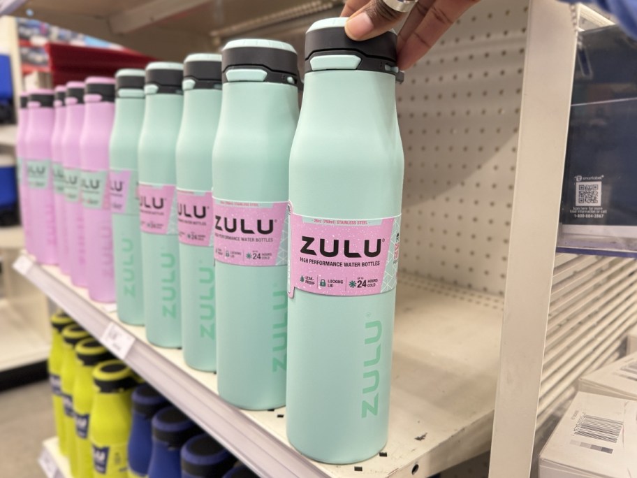 Zulu Vantange 26oz Stainless Steel Water Bottle in mint