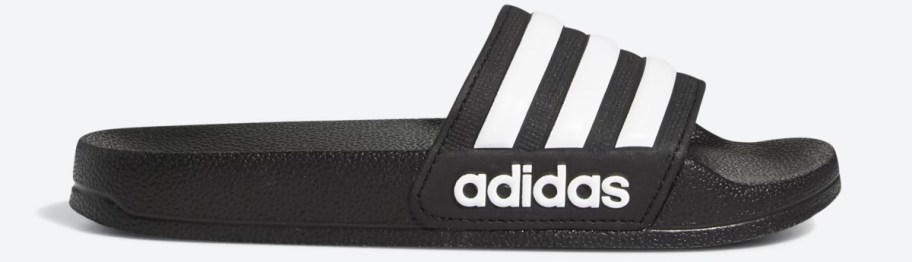 black and white adidas slide