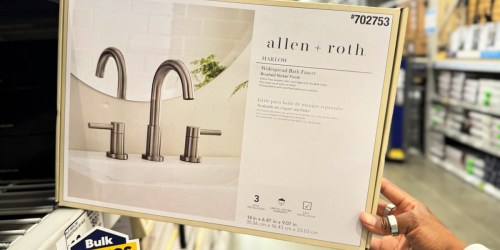 allen + roth Bathroom Sink Faucet in Brushed Nickel Just $49 Shipped (Regularly $99)