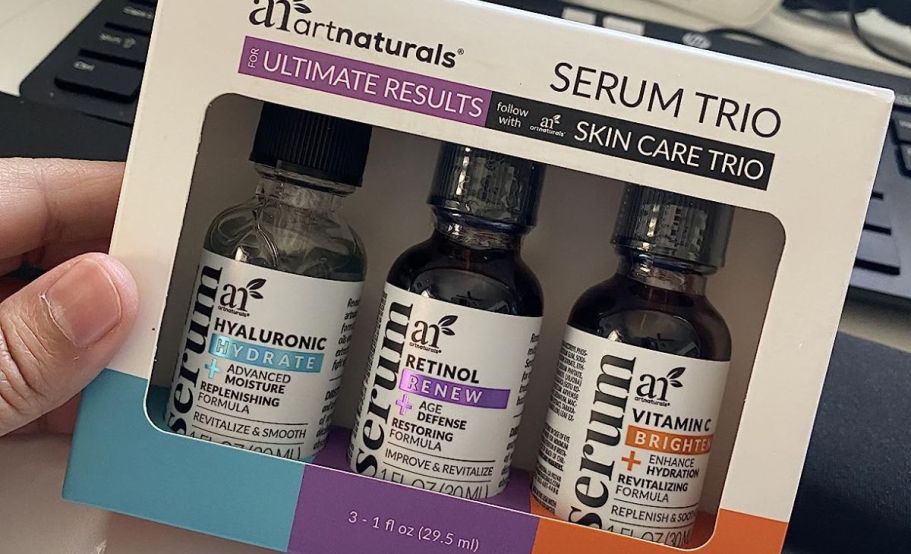 Artnaturals Anti-Aging Serums Set Only $12.47 Shipped on Amazon (Vitamin C, Retinol, & Hyaluronic Acid)