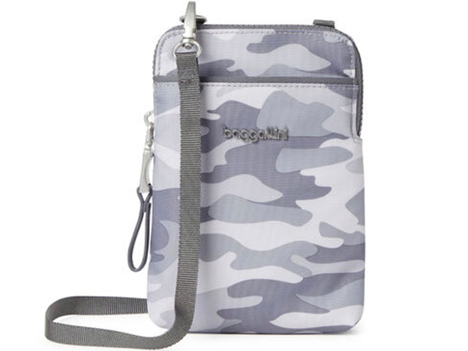 gray camo crossbody bag