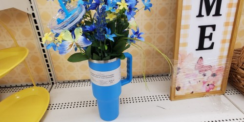 Michaels Has 40oz Tumblers That Look Like Stanley for ONLY $9.99 (Fill w/ Flowers for Mother’s Day Gifting!)