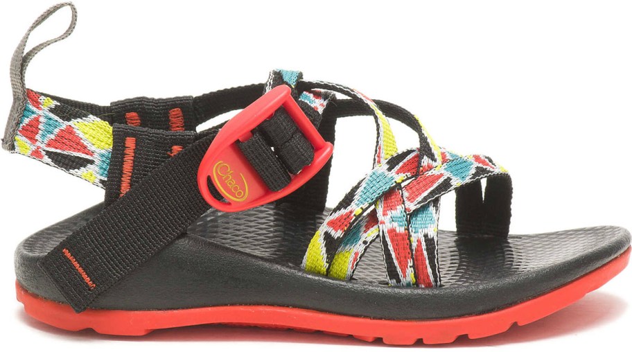black and red chacos sandal