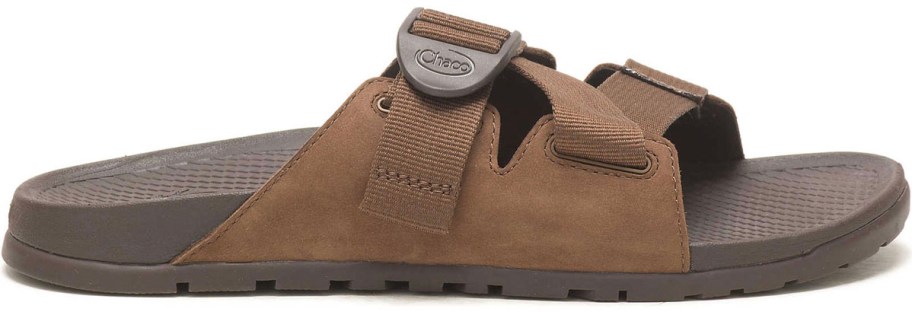 chacos leather brown slide 