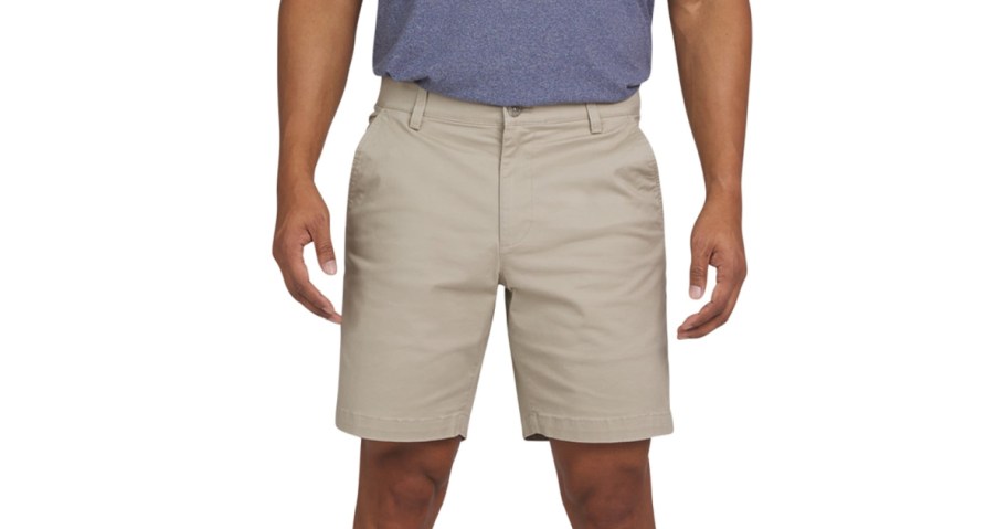 man wearing chaps shorts