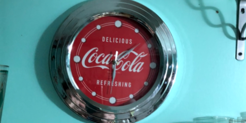 Coca-Cola Analog Chrome Wall Clock Only $16.30 on Amazon (Reg. $30)