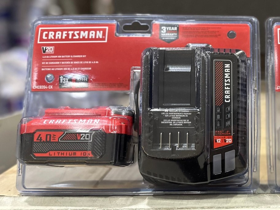craftsman battery and charger set at lowes