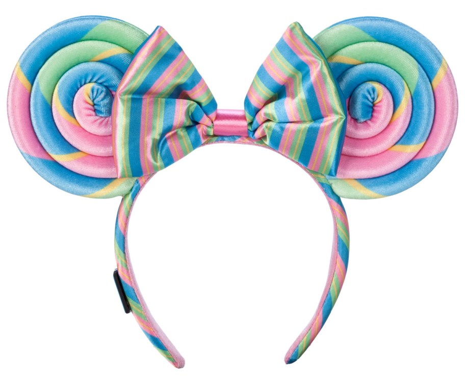 pink and blue rainbow mouse ears