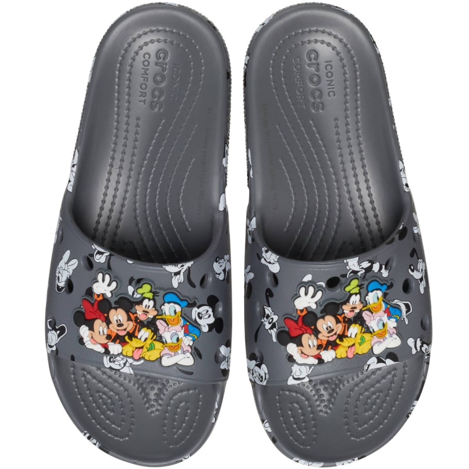 mickey and friends crocs slides
