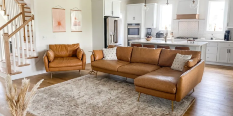 The Best Faux Leather Couch & Sectionals (Memorial Day is The Best Time to Buy These!)