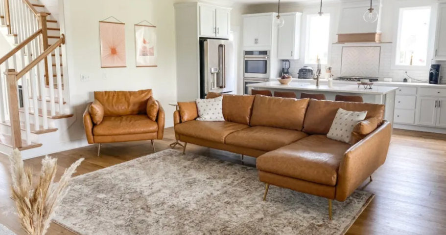 The Best Faux Leather Couch & Sectionals (Memorial Day is The Best Time to Buy These!)