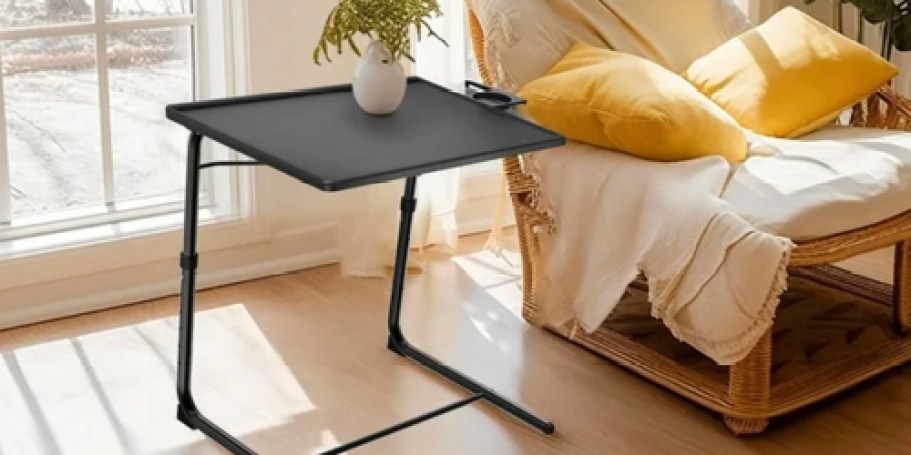 Folding Tray Table w/ Cup Holder Only $19.99 Shipped on Walmart.com (Reg. $46)