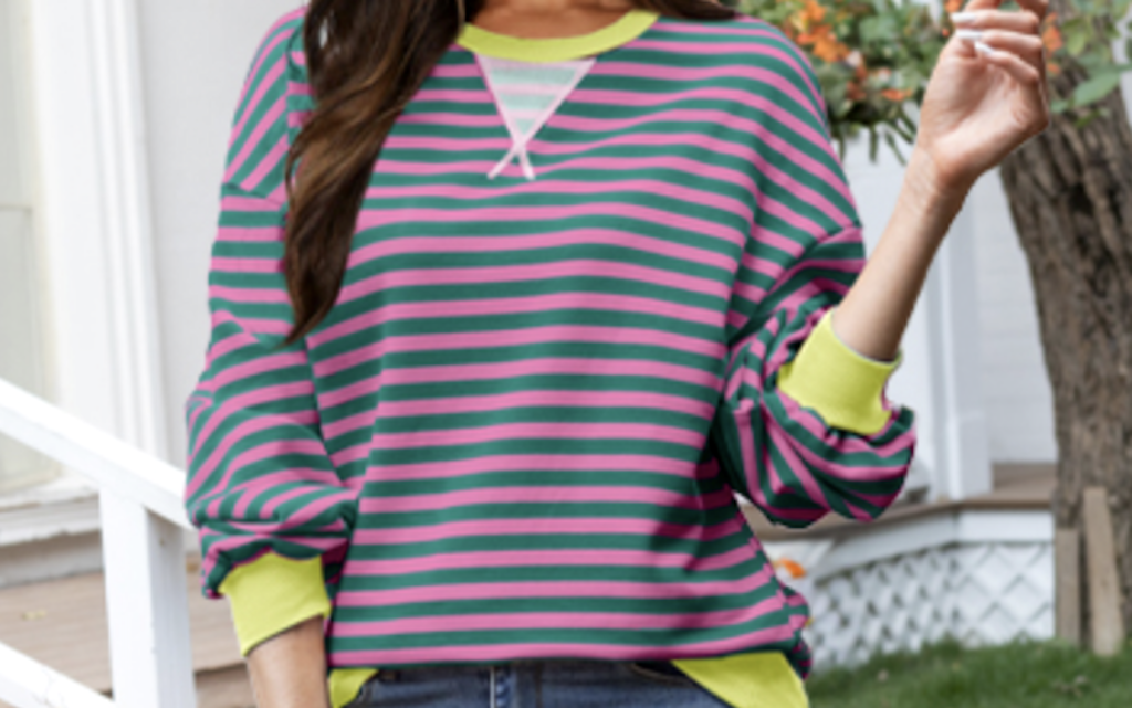 Trendy Oversized Crewneck Sweatshirt Only $17.49 on Amazon (Regularly $35)