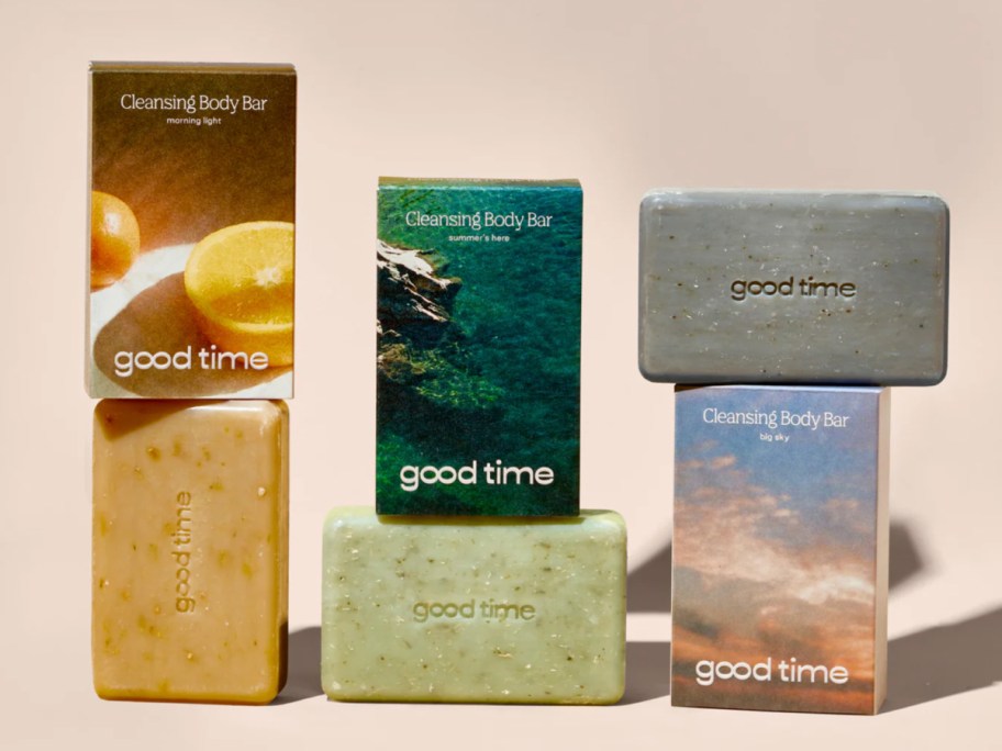 bar soaps on boxes