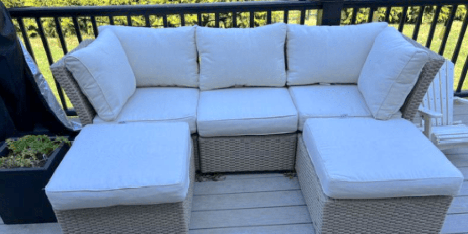 WOW! Up to 75% Off Home Depot Patio Furniture | 5-Piece Outdoor Sectional $359.60 Shipped (Reg. $900)