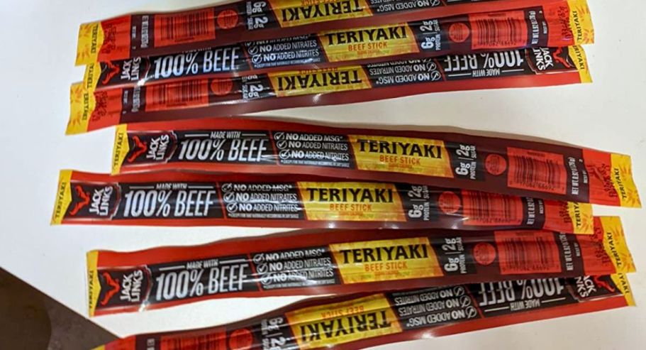 Jack Link’s Teriyaki Meat Sticks 20-Count Only $11 Shipped on Amazon – Just 55¢ Each