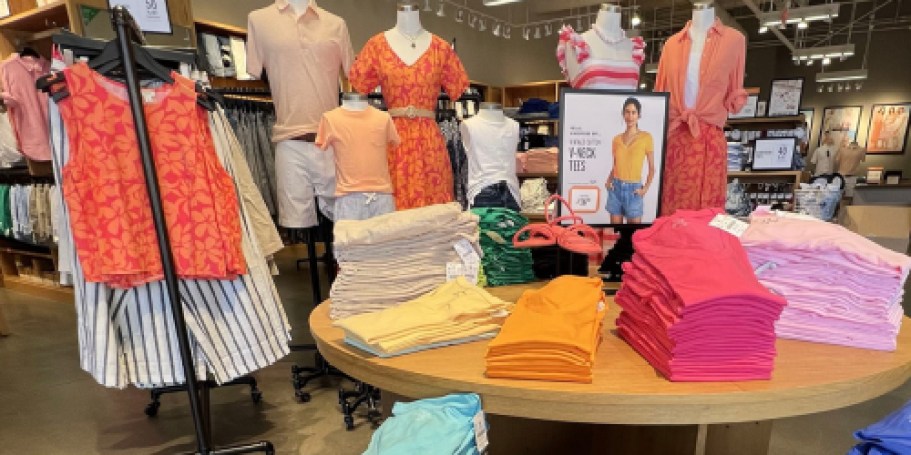 Up to 85% Off J. Crew Factory | Tops, Polos, Shorts & More from $4.67!