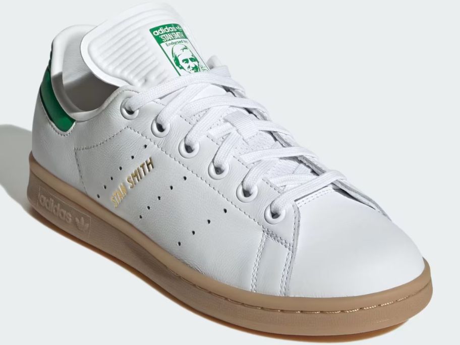 green and white stan smith kids shoes