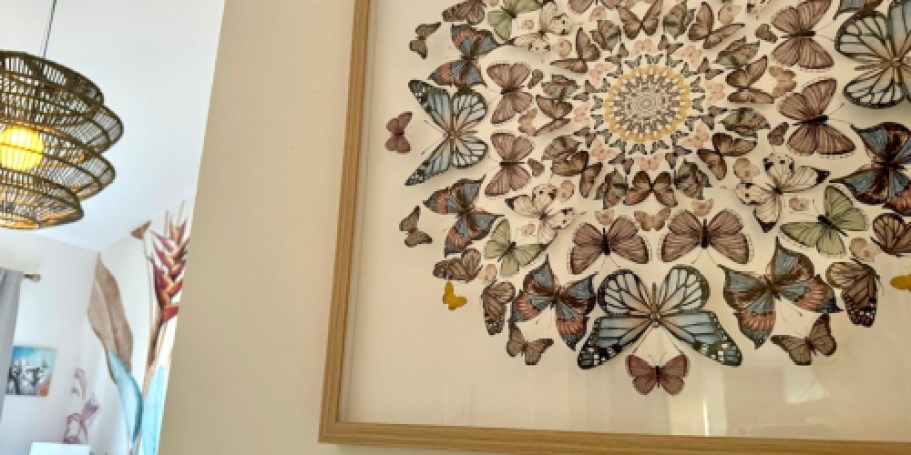 WOW! Large Butterfly Shadow Box Wall Art Only $26 When You Stack Kohl’s Discounts
