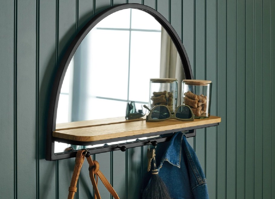 Get 30% Off Target Home Decor | Arch Wall Mirror with Shelf & Pegs Just $31.50!