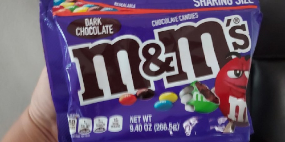 TWO M&M’s Candy Sharing Size Bags Just $1.33 on Walgreens.com (Only 66¢ Each)