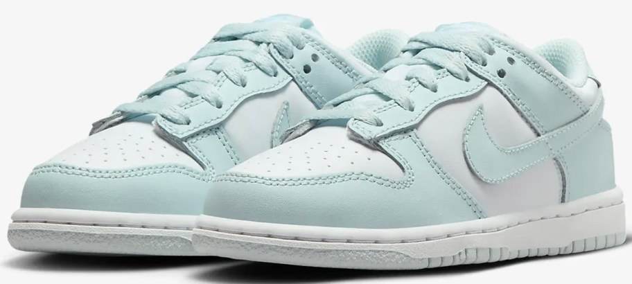 light blue and white nike dunk low shoes 