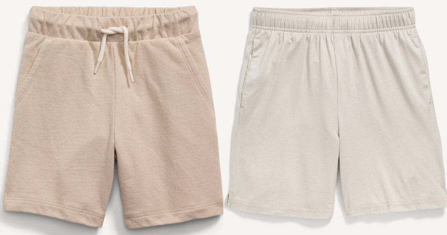old navy boys khaki and gray shorts 