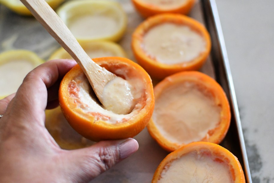orange sorbet using cara cara oranges