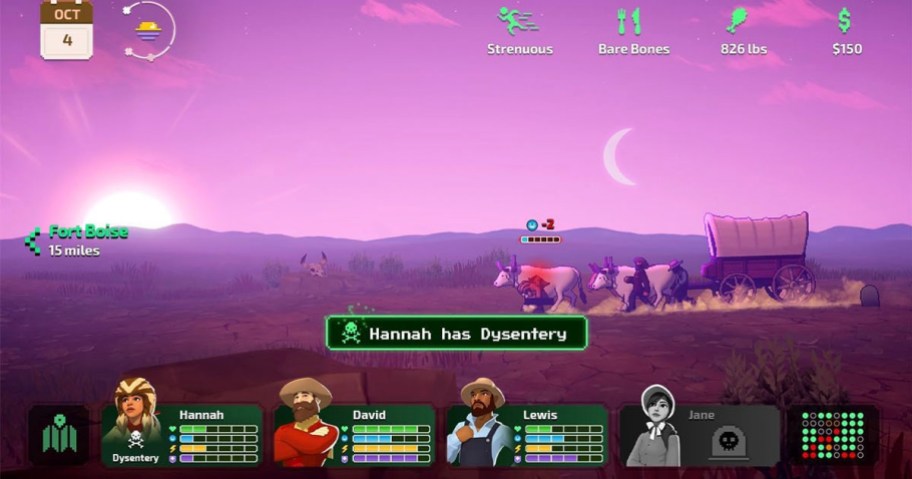 oregon trail video game image with characters