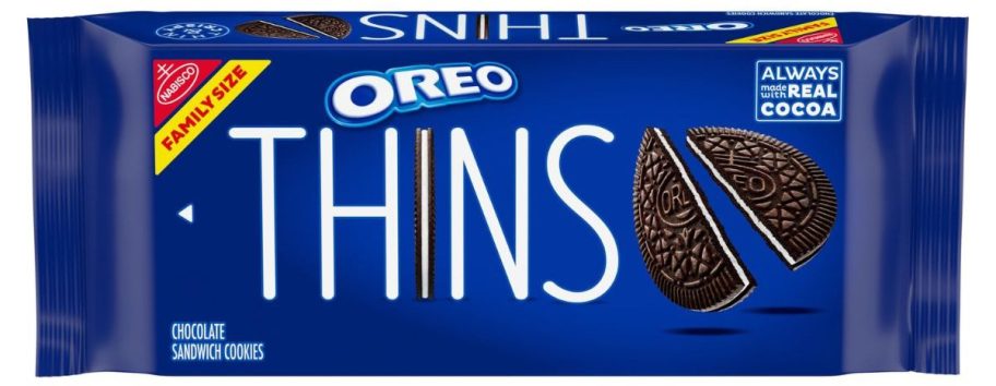 oreo thins pack on white background