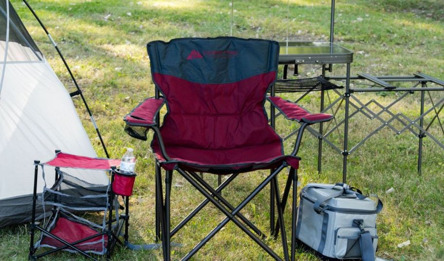 red ozark trail camp chair