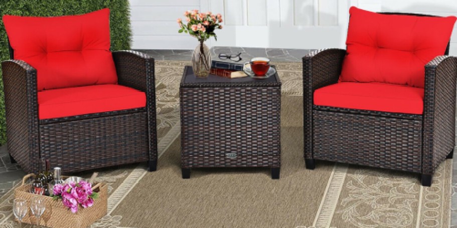 Up to 55% Off Lowe’s Patio Furniture | Rattan Patio Set Only $254.62 Shipped (Reg. $440)