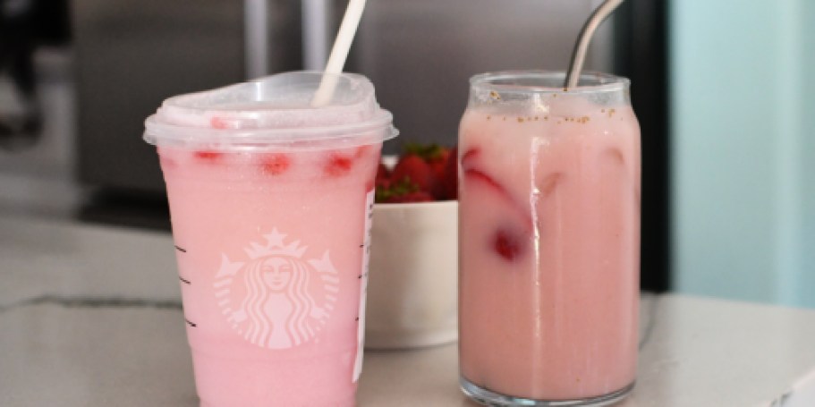 This Starbucks Copycat Pink Drink is Perfect for Valentine’s Day (& More Budget-Friendly Too!)